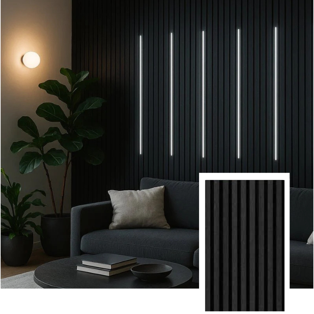 Hem & Ro™ Signature Acoustic Slat Panel — Natural Oak