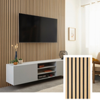 Hem & Ro™ Signature Acoustic Slat Panel — Natural Oak