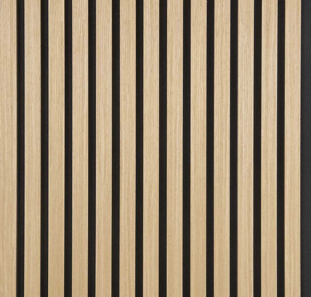Hem & Ro™ Signature Acoustic Slat Panel — Natural Oak (2,7 x 1,10 m)