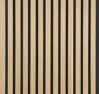 Hem & Ro™ Signature Acoustic Slat Panel — Natural Oak (2,7 x 1,10 m)