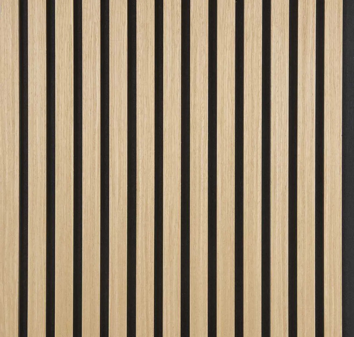 Hem & Ro™ Signature Acoustic Slat Panel — Natural Oak (2,7 x 1,10 m)