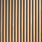 Hem & Ro™ Signature Acoustic Slat Panel — Natural Oak (2,7 x 1,10 m)